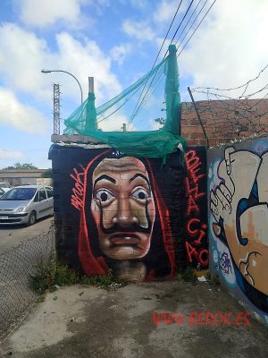 Graffiti Mascara Casa De Papel 300x100000